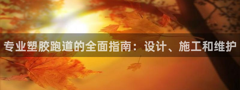 红足一1世官网足球推荐真人：专业塑胶跑道的全面指南：设计、施工和维护