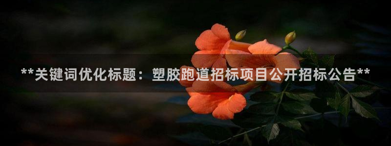 红足一1世官网足球推荐真人：**关键词优化标题：塑胶跑道招标项目公开招标公告**