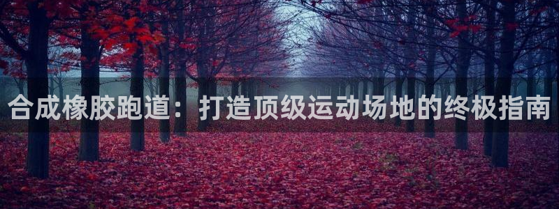 红足1世官网：合成橡胶跑道：打造顶级运动场地的终极指南