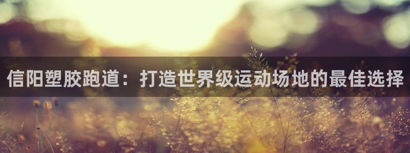 红足i世足球手机网：信阳塑胶跑道：打造世界级运动场地的最佳选择