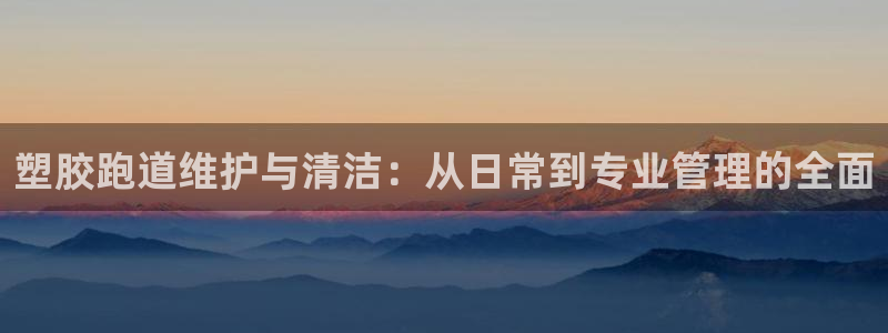 红足1世足球比分：塑胶跑道维护与清洁：从日常到专业管理的全面