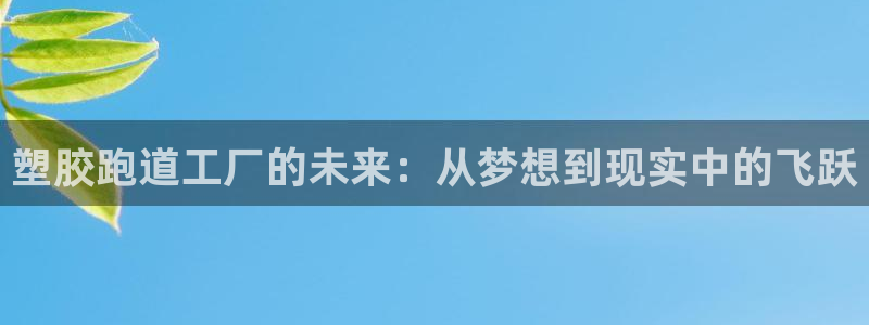 红足一1世皇冠登录：塑胶跑道工厂的未来：从梦想到现实中的飞跃