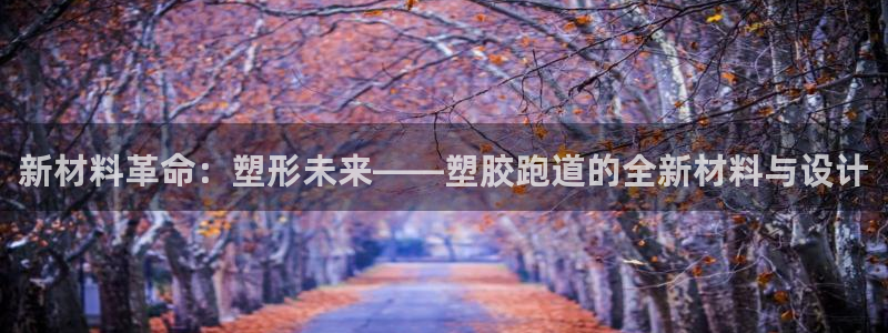 红足1一世 2站：新材料革命：塑形未来——塑胶跑道的全新材料与设计